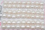 FWP464 half-drilled 10-10.5mm bread freshwater pearl beads