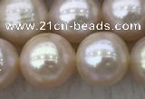 FWP88 15 inches 8mm - 9mm potato purple freshwater pearl strands