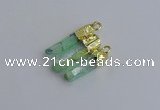 NGC5935 25*28mm - 30*32mm freeform plated white crystal connectors