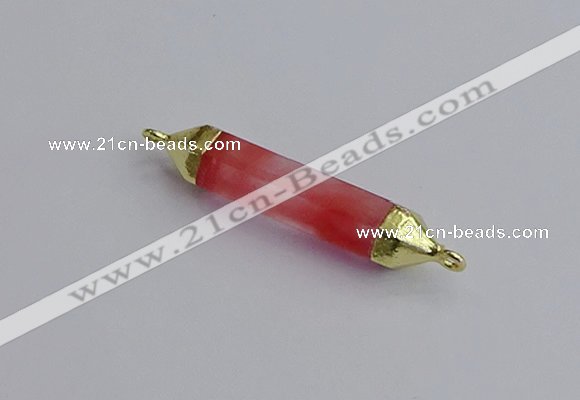 NGC5946 8*40mm tube cherry quartz connectors wholesale