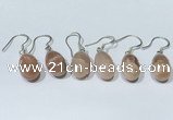 NGE412 10*14mm teardrop moonstone earrings wholesale