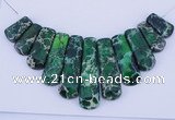 NGP103 Dyed imperial jasper gemstone pendants set jewelry wholesale