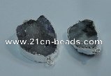NGP1046 20*30mm - 25*35mm freeform druzy agate beads pendant