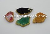 NGP1201 30*40mm - 40*55mm freeform agate gemstone pendants wholesale