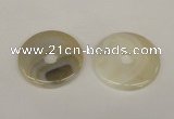 NGP1376 7*50mm - 8*55mm donut agate gemstone pendants