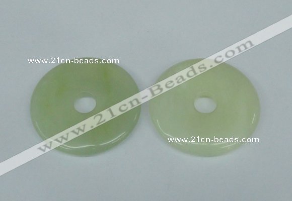 NGP1378 7*50mm - 8*55mm donut flower jade gemstone pendants