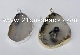 NGP1481 35*45mm - 45*55mm freeform montana agate pendants