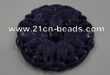 NGP1630 67*67mm Carved dyed natural hetian jade pendants wholesale