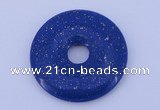 NGP218 7*50mm fashion dyed lapis lazuli gemstone donut pendant