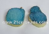 NGP2473 45*55mm - 50*65mm freeform druzy agate pendants wholesale
