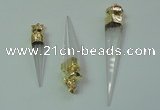 NGP2492 8*35mm - 12*55mm sticks white crystal pendants wholesale