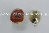 NGP2553 25*35mm - 30*40mm freeform druzy agate gemstone pendants