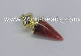NGP2740 20*45mm - 20*50mm cone agate gemstone pendants wholesale