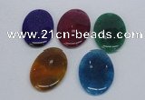 NGP2751 35*50mm oval agate gemstone pendants wholesale
