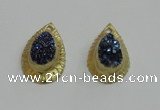 NGP2884 22*35mm - 25*35mm freeform druzy agate pendants wholesale