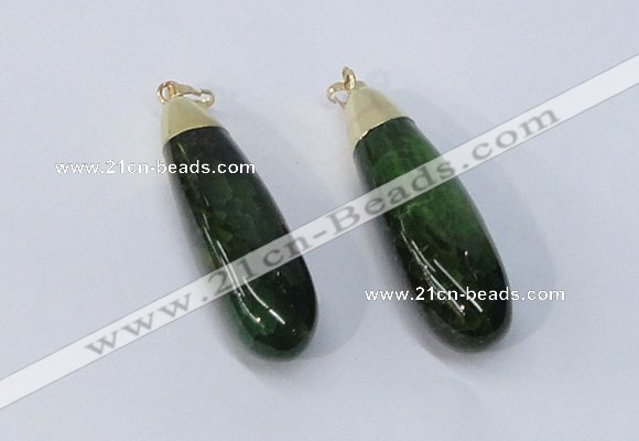 NGP2923 16*58mm - 18*60mm teardrop agate gemstone pendants