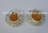 NGP3119 52mm - 55mm freeform druzy agate gemstone pendants