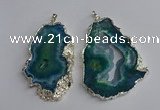NGP3368 40*45mm - 45*60mm freeform druzy agate pendants