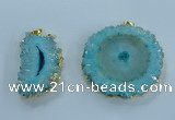 NGP3894 35*45mm - 50*60mm freeform druzy agate pendants