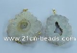 NGP3898 55*65mm - 65*80mm freeform druzy agate pendants