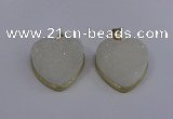 NGP4021 20*20mm heart druzy quartz gemstone pendants