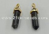 NGP5038 8*30mm sticks moss agate gemstone pendants wholesale
