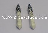 NGP5426 10*65mm sticks white turquoise pendants wholesale