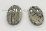 NGP5523 30*50mm - 35*55mm oval jasper pendants wholesale