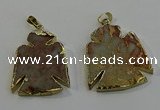 NGP6029 25*35mm - 30*40mm angel serpentine jasper pendants