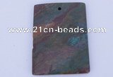 NGP635 5pcs 35*45mm rectangle semi precious gemstone pendants