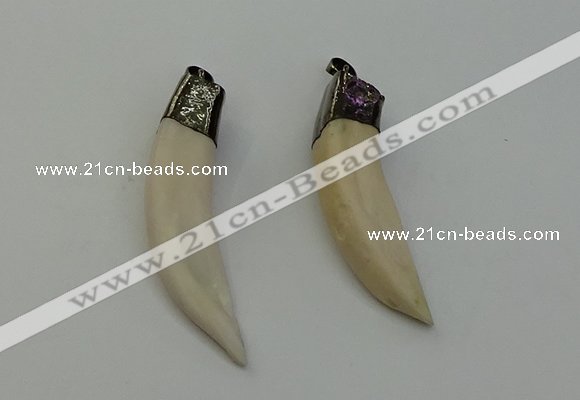 NGP6490 14*55mm - 12*60mm horn wolf tooth pendants wholesale