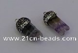 NGP6957 12*20mm - 10*25mm freeform amethyst pendants wholesale