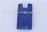 NGP725 18*32mm rectangle natural lapis lazuli gemstone pendant