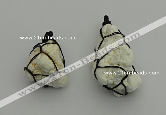 NGP7350 20*25mm - 25*40mm nuggets agate pendants wholesale