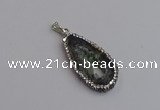 NGP7432 20*25mm - 20*35mm freeform druzy agate pendants