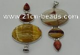 NGP8015 50*82mm - 52*86mm mookaite gemstone pendant set jewelry
