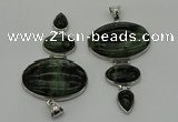 NGP8021 50*82mm - 52*86mm kambaba jasper pendant set jewelry