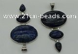 NGP8034 50*82mm - 52*86mm lapis lazuli pendant set jewelry