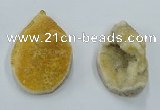 NGP8668 35*55mm - 45*60mm freeform druzy agate pendants wholesale