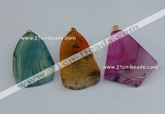 NGP8722 28*38mm - 40*45mm freeform agate pendants wholesale