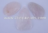 NGP959 5PCS 35-45mm*50-65mm freeform rose quartz gemstone pendants