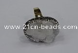 NGR1009 20*25mm - 22*30mm oval druzy quartz rings wholesale