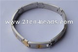 SSB10 8.5 inches gold plated 304 stainless steel fashion bracelet