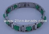 SSB118 8.3 inches 12mm width 304 stainless steel & plastic beads
