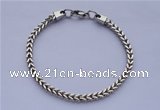 SSB27 9 inches 5mm width 304 stainless steel bracelet wholesale