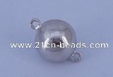 SSC108 5pcs 10mm round 925 sterling silver magnetic clasps