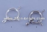 SSC208 5pcs 13.5mm 925 sterling silver spring rings clasps