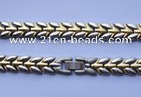SSN01 19.5 inches gold plated 304 stainless steel necklace wholesale