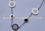 SSN14 20 inches 304 stainless steel fashion fancy necklace wholesale