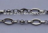 SSN21 21.5 inches 8.5 width black 304 stainless steel necklace wholesale